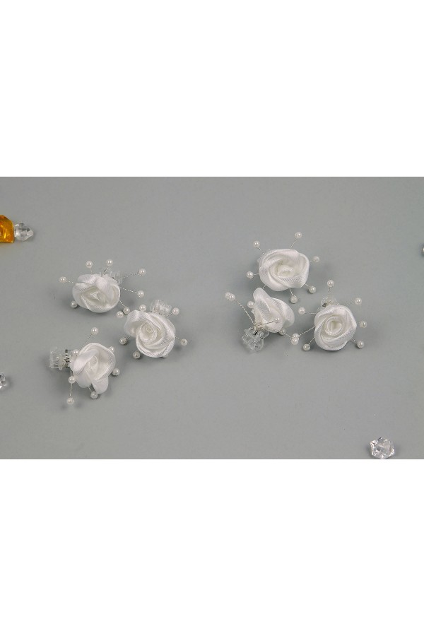 Communion pin - Rose white Communion pin - Rose white - obraz 1