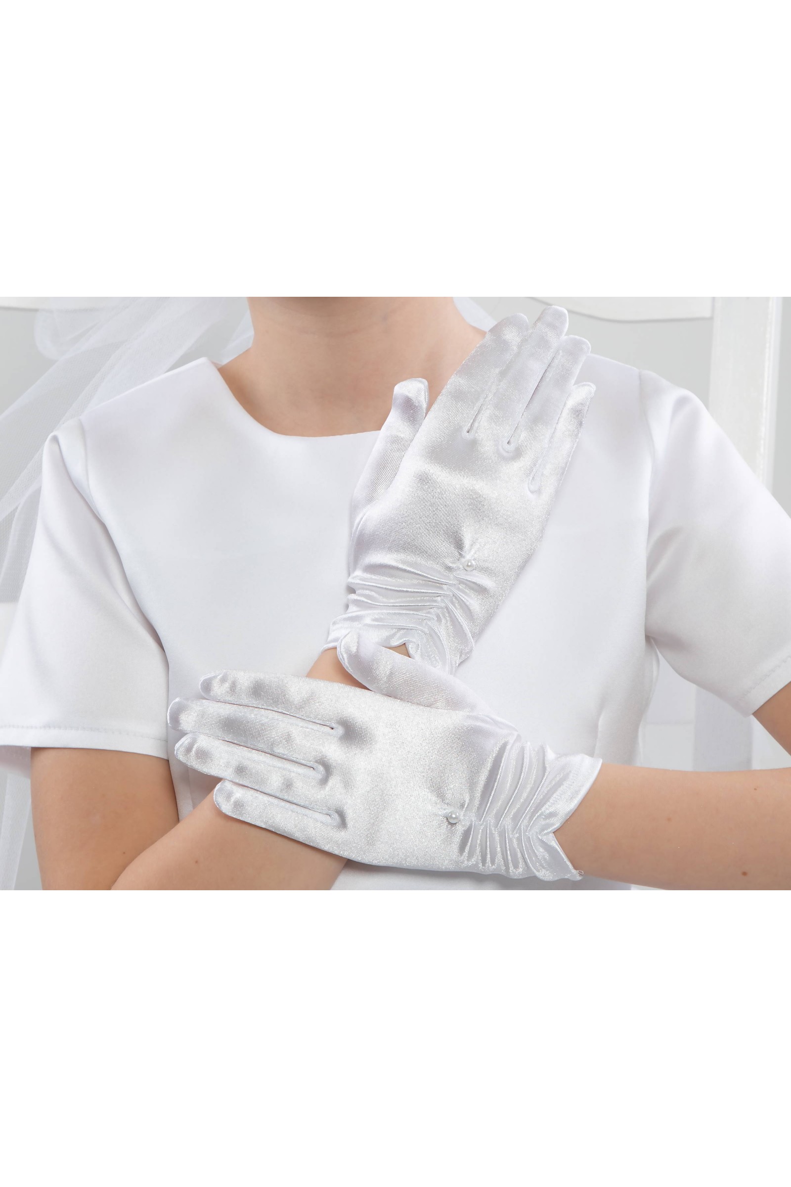 Communion Gloves Classic UK-Nr4 Communion Gloves Classic UK-Nr4 - obraz 1