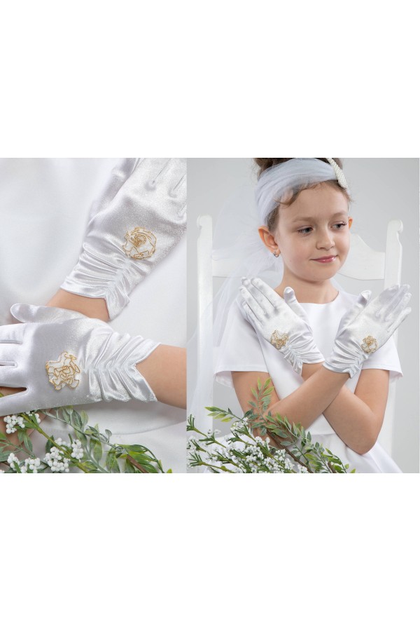 Communion Gloves Classic UK-Nr3a Communion Gloves Classic UK-Nr3a - obraz 1
