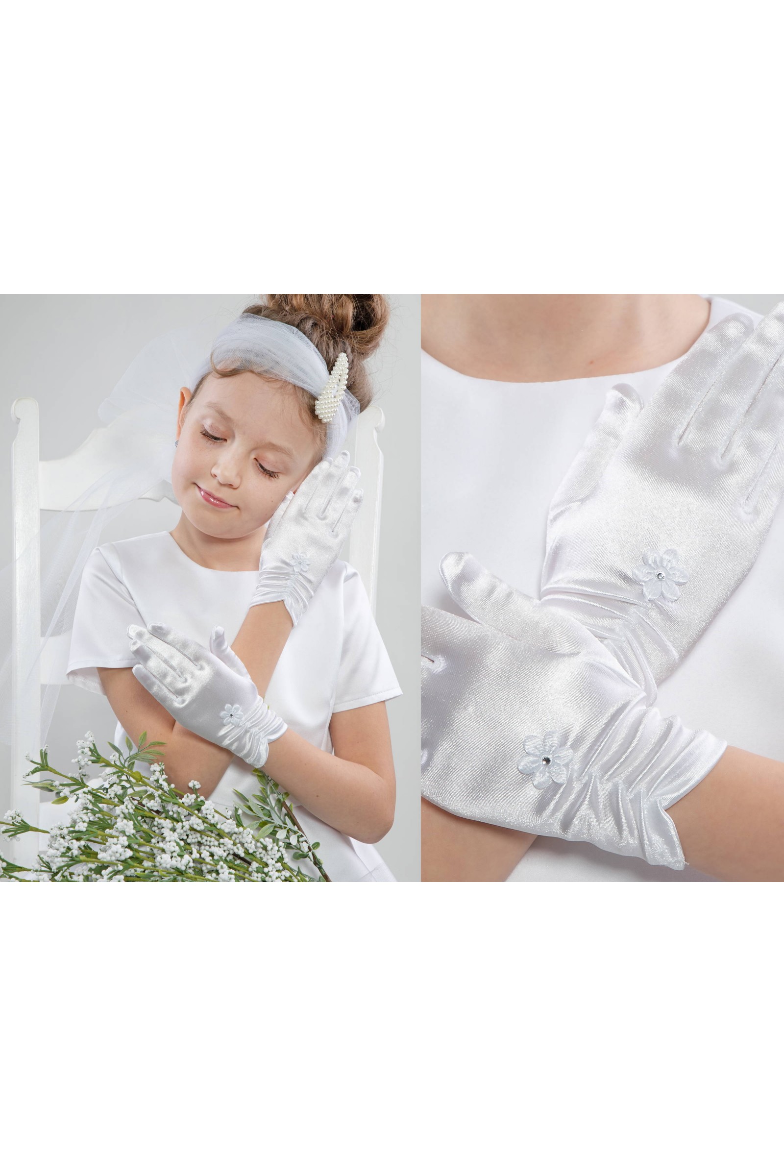 Classic communion gloves - LARGE UK-NR5S - obraz 1