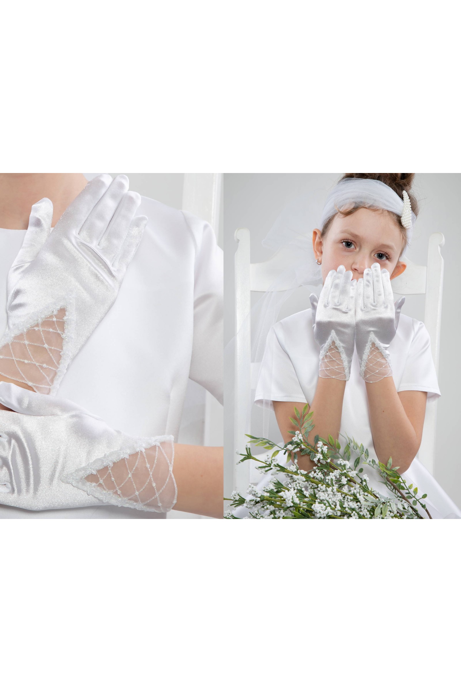 Communion Gloves Classic UK-Nr19 Communion Gloves Classic UK-Nr19 - obraz 3