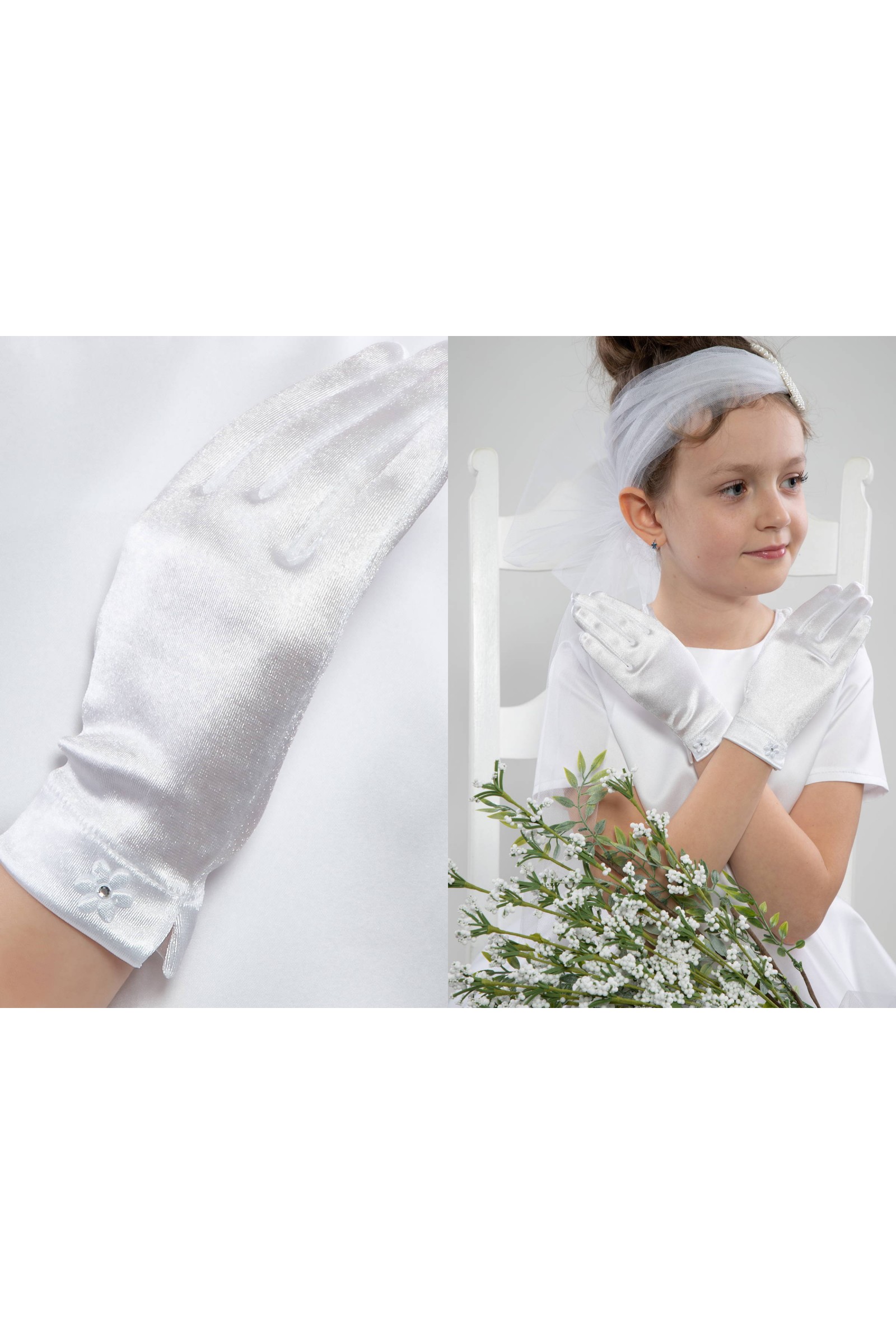 Communion Gloves Classic UK-Nr18 Communion Gloves Classic UK-Nr18 - obraz 3