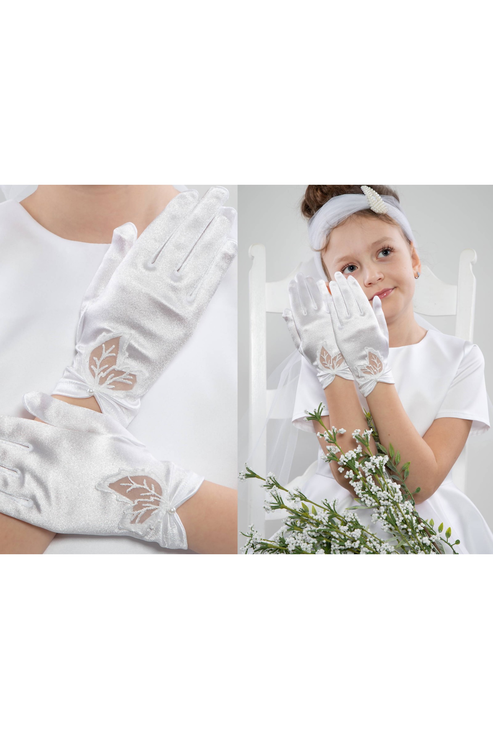 Communion Gloves Classic UK-Nr22 Communion Gloves Classic UK-Nr22 - obraz 3