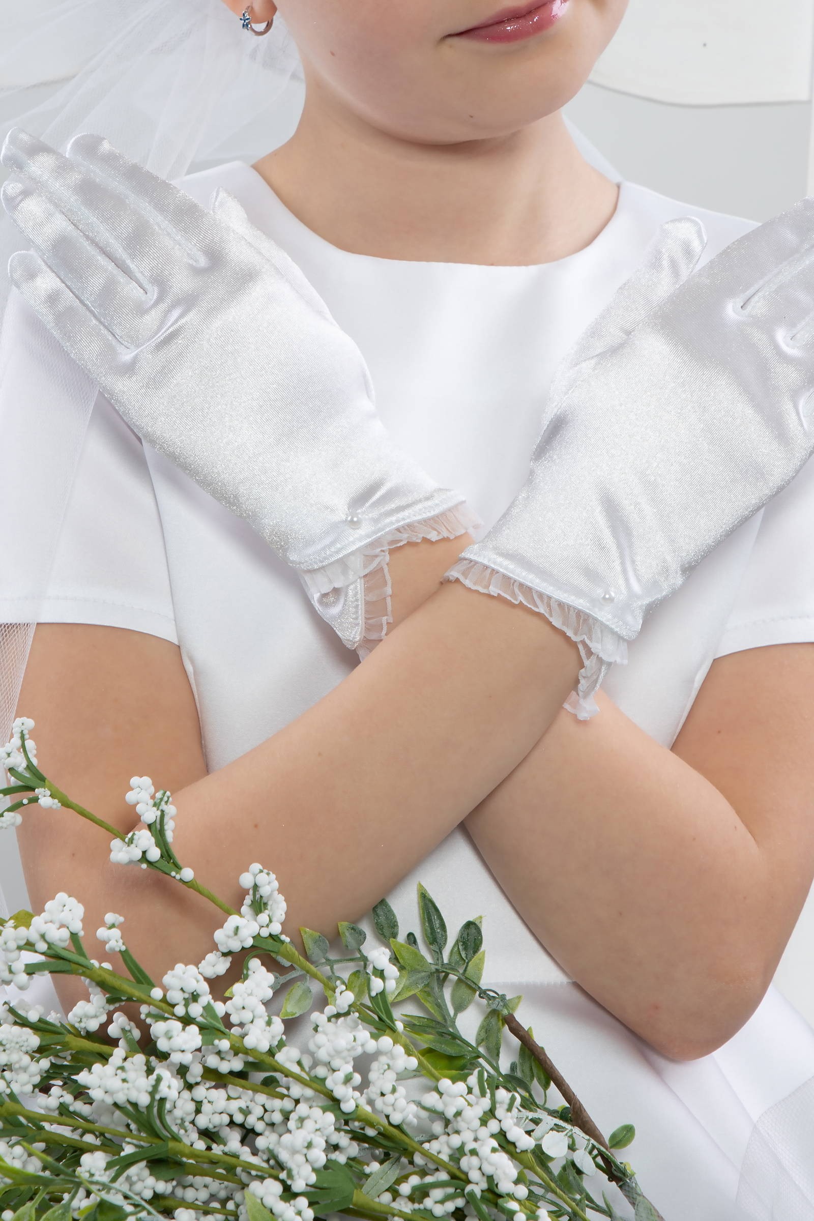 Communion Gloves Classic UK-Nr25 Communion Gloves Classic UK-Nr25 - obraz 0