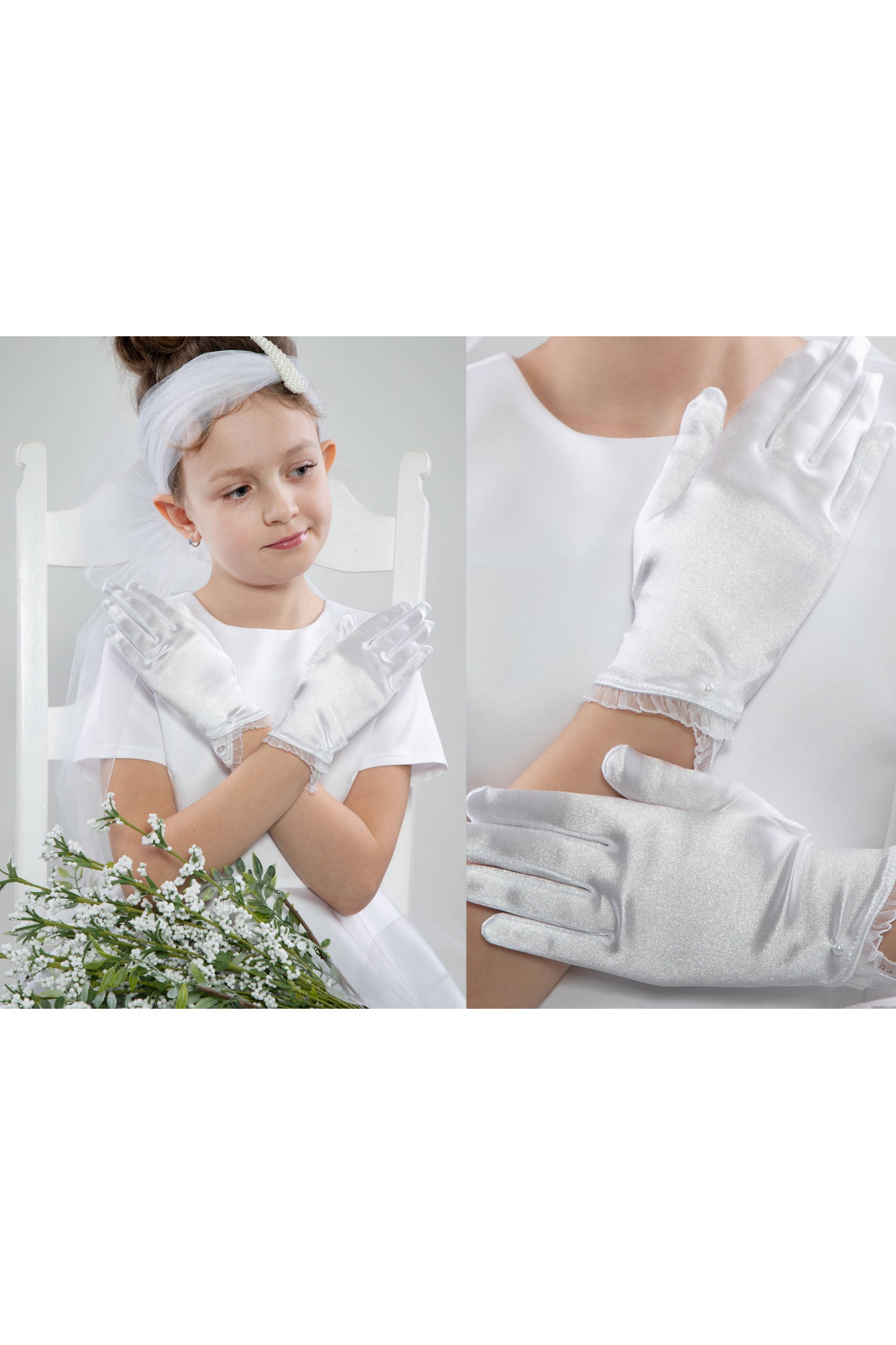 Communion Gloves Classic UK-Nr25 Communion Gloves Classic UK-Nr25 - obraz 1