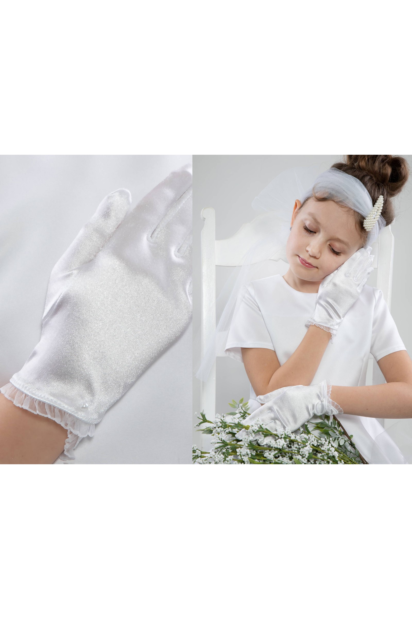 Communion Gloves Classic UK-Nr25 Communion Gloves Classic UK-Nr25 - obraz 3
