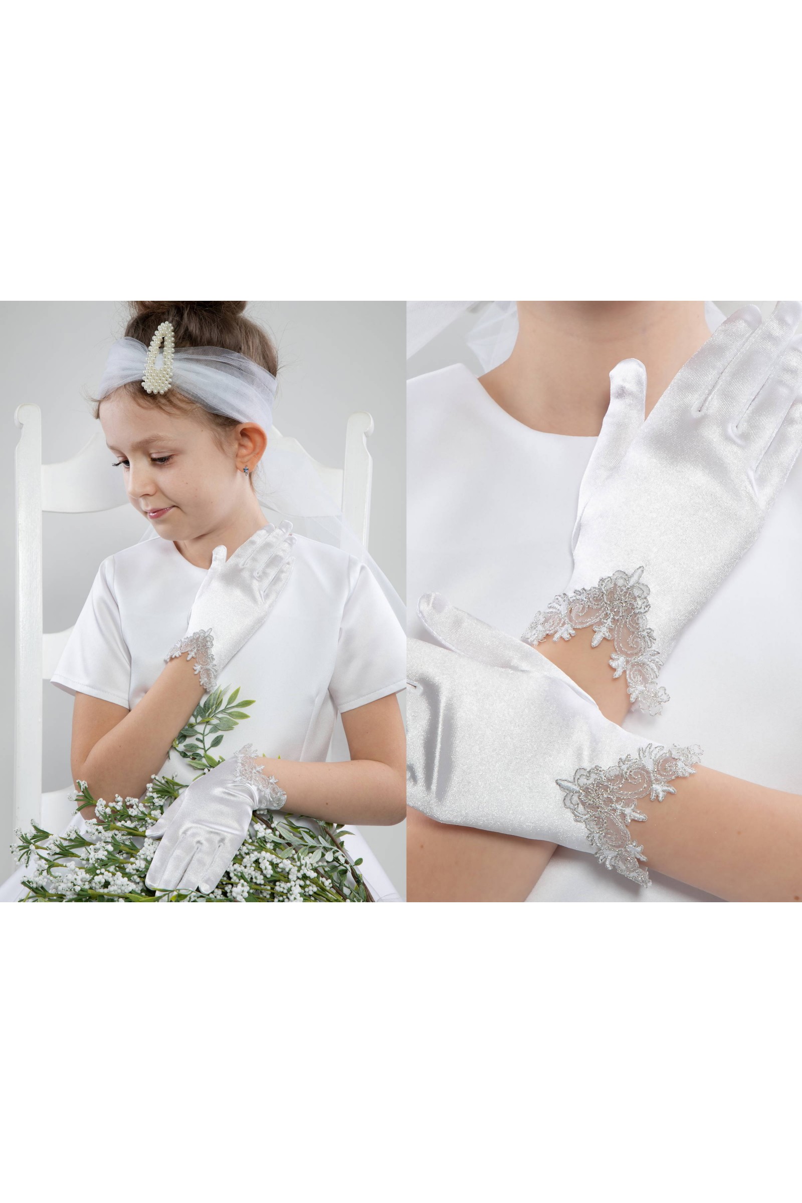 Communion Gloves Classic UK-Nr26 Communion Gloves Classic UK-Nr26 - obraz 1