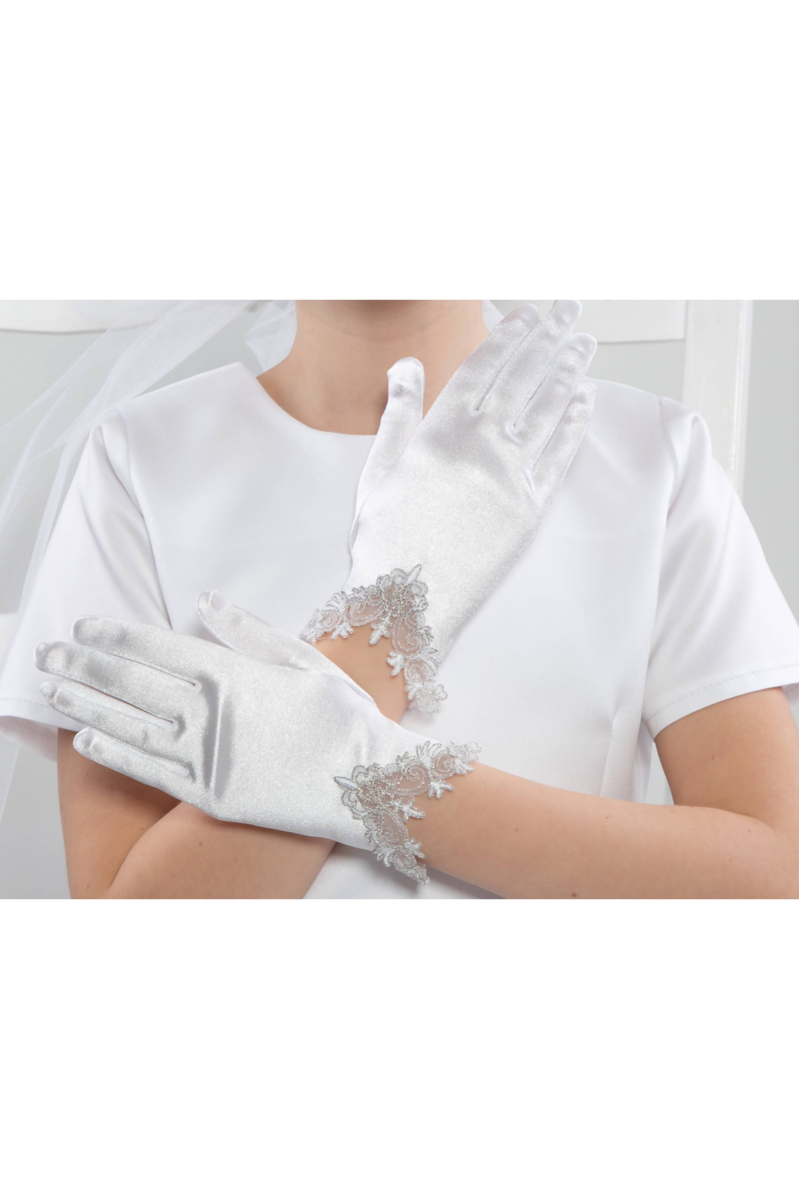 Communion Gloves Classic UK-Nr26 Communion Gloves Classic UK-Nr26 - obraz 2