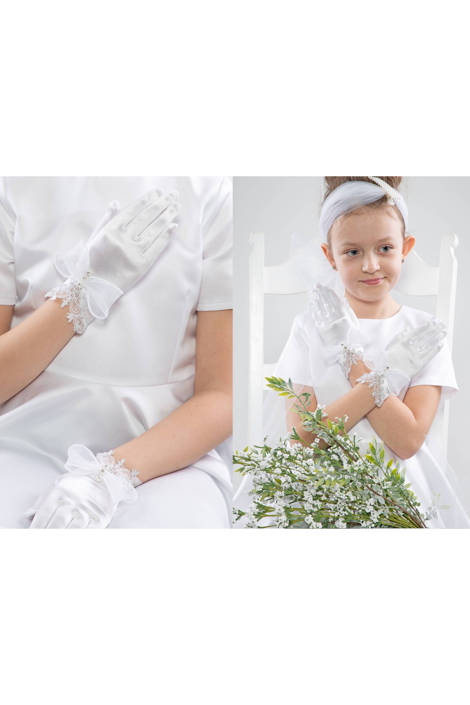 Classic communion gloves UK-Nr26A Classic communion gloves UK-Nr26A - obraz 0