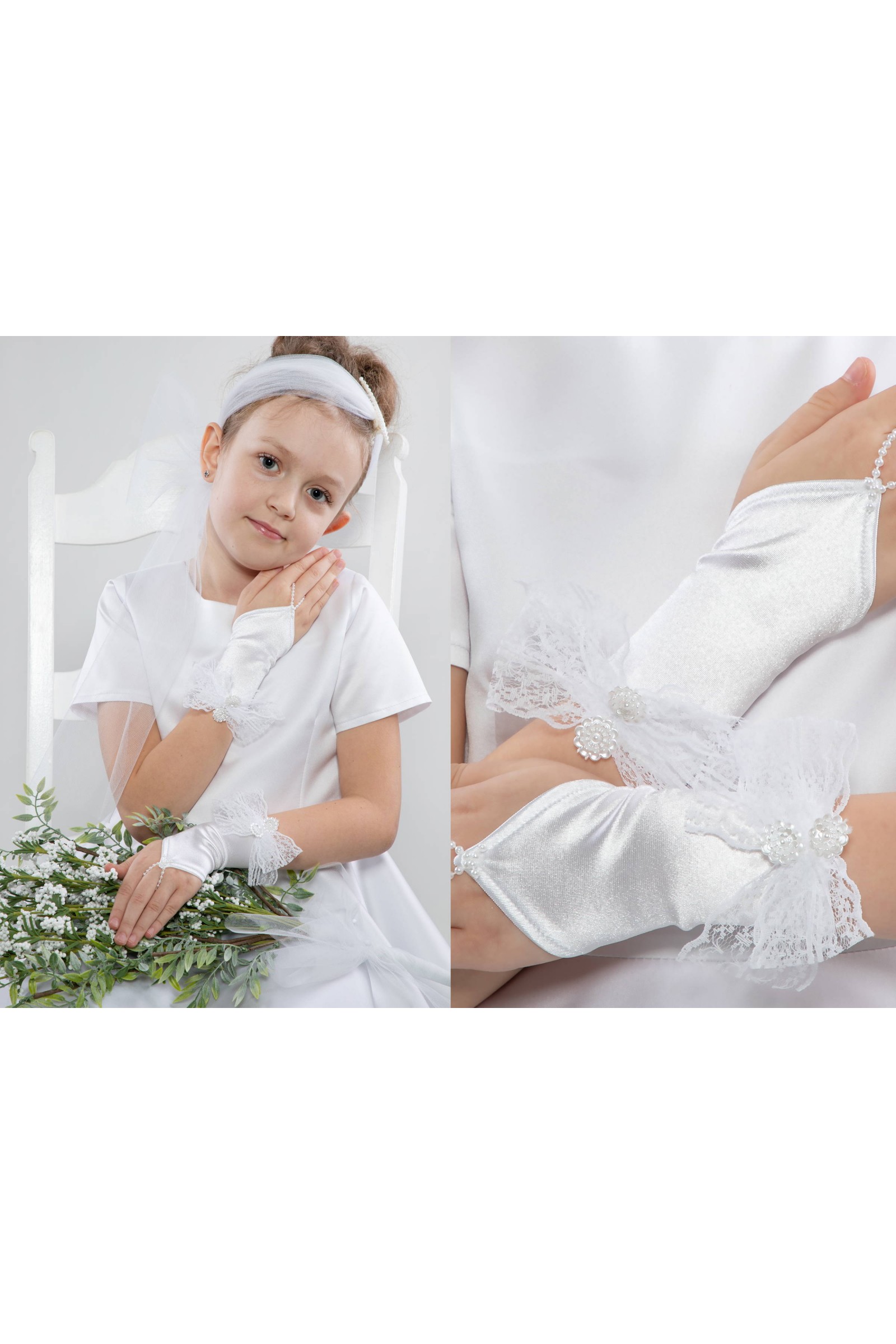 Communion finger gloves UK-Nr3/p Communion finger gloves UK-Nr3/p - obraz 1