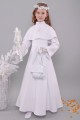 Communion dress with guipure 6/UK-RS1 - obraz 5
