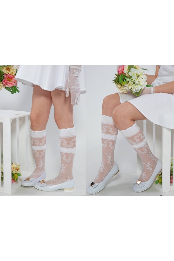Communion knee socks - Tosia - obraz 3