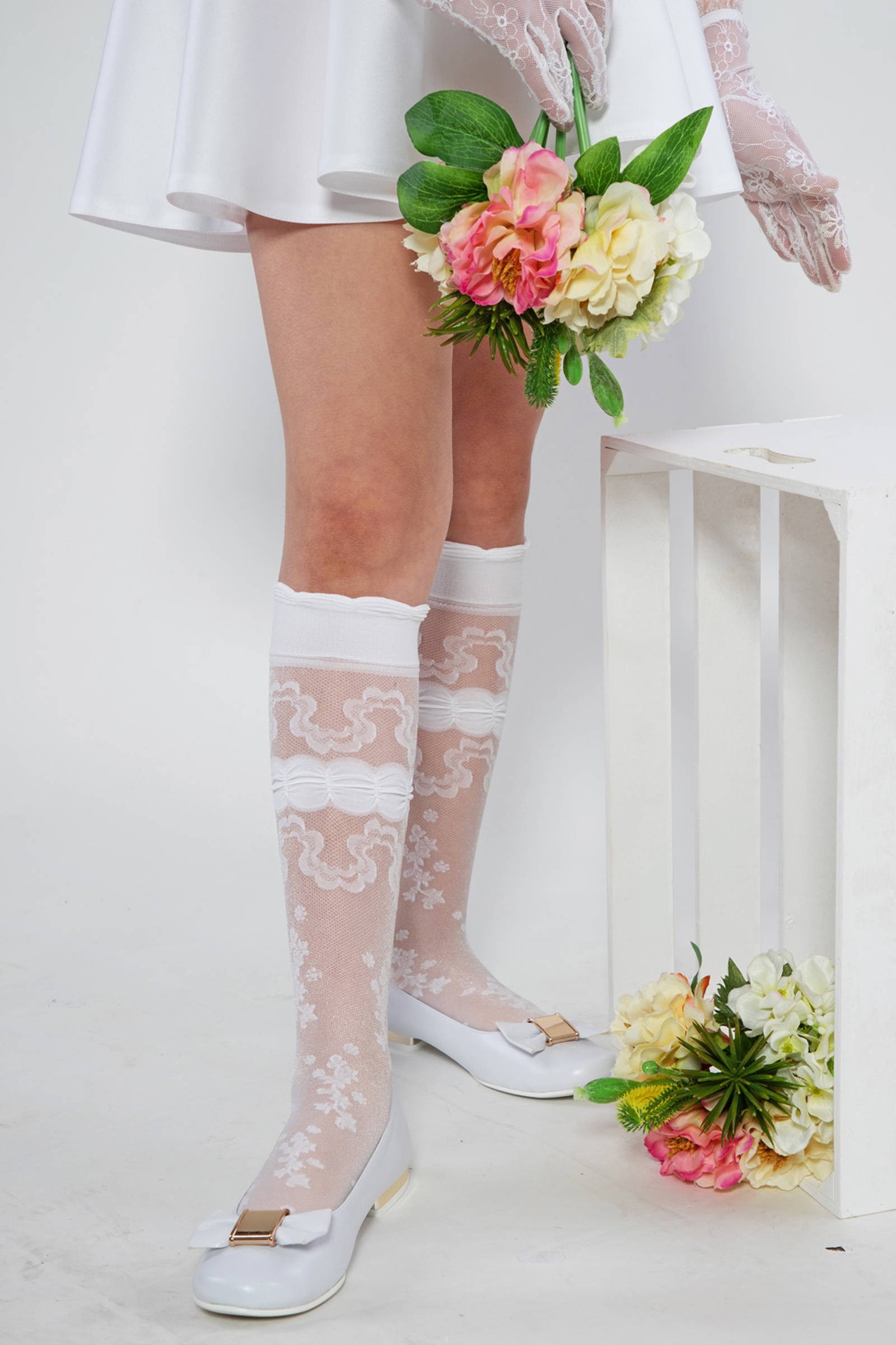 Communion knee socks - Tosia - obraz 0