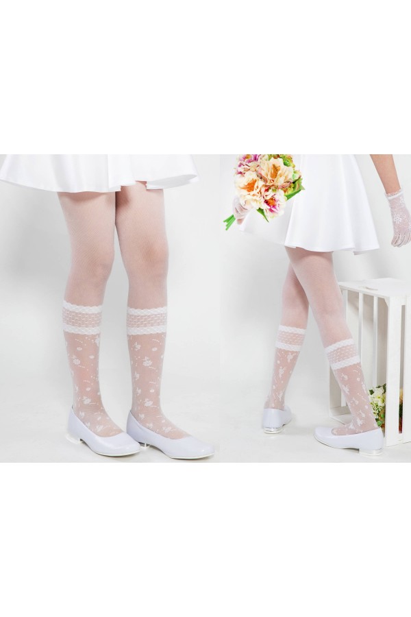 Elegant communion tights - Agatha - obraz 3