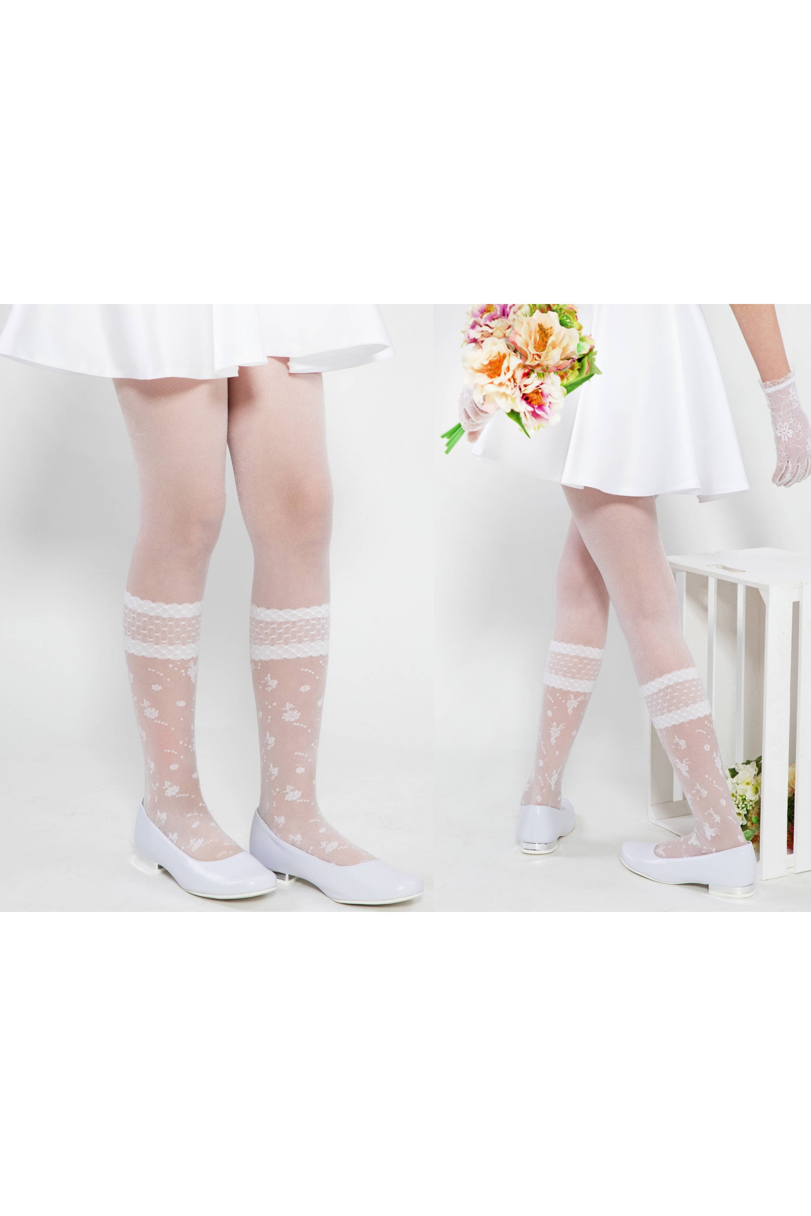 Elegant communion tights - Agatha - obraz 3