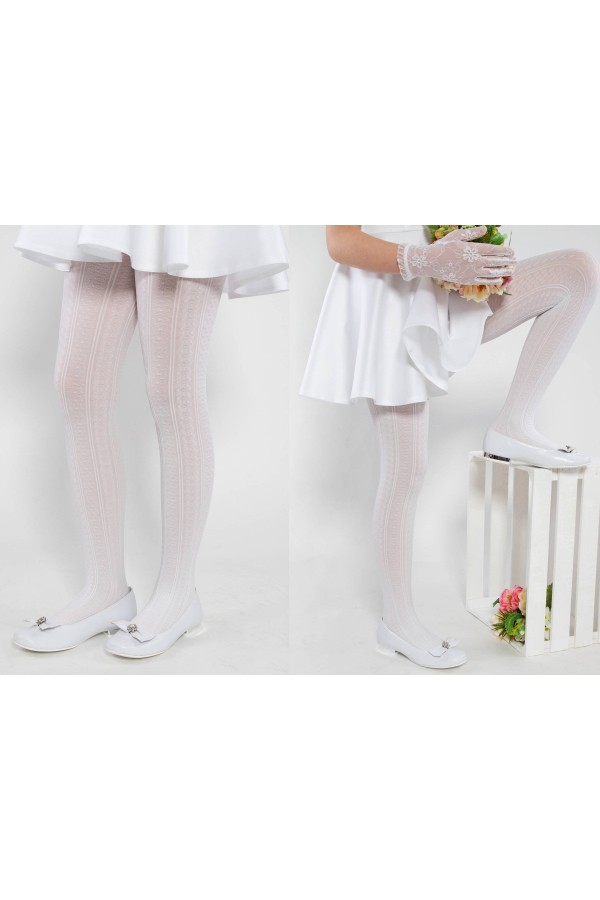 Elegant communion tights - Natasha warming tights - obraz 3