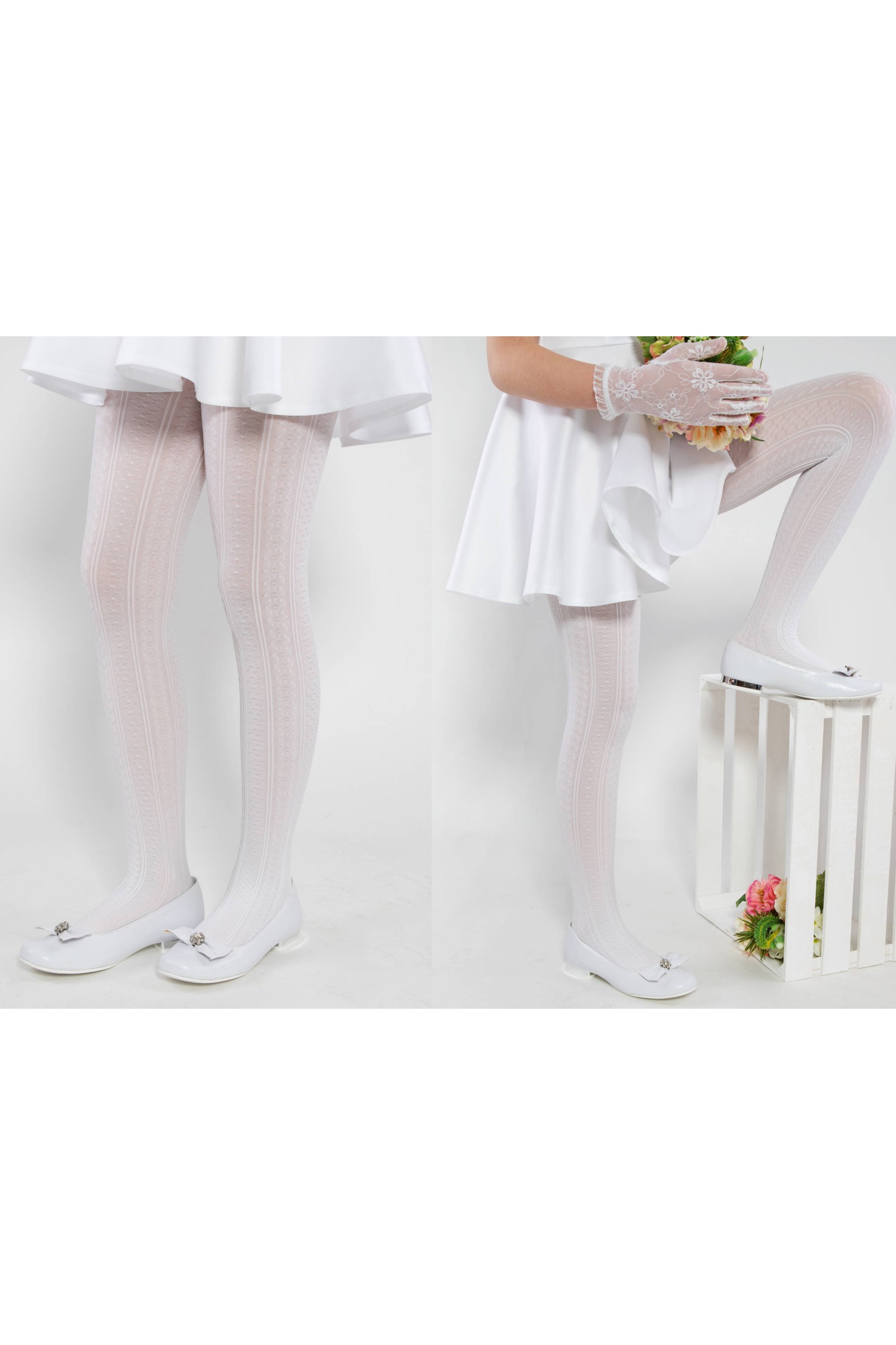 Elegant communion tights - Natasha warming tights - obraz 3