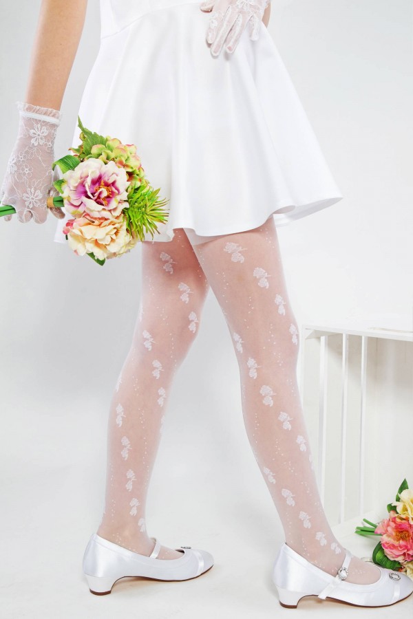 White Tights for Communion - Giftswithlove,Inc.