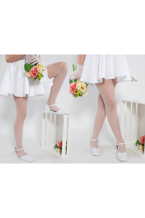 Elegant communion tights - Suzi motif 2 - obraz 5
