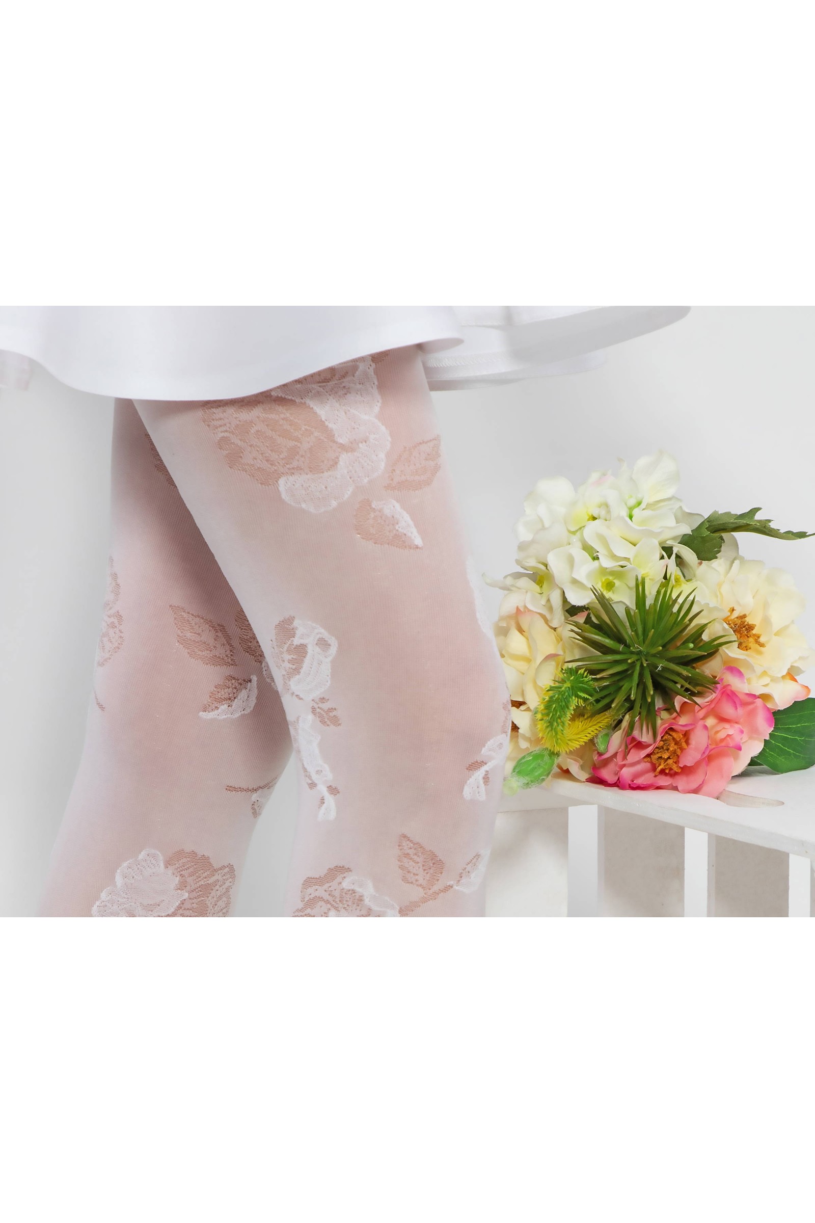 Elegant communion tights - Amelia - obraz 1