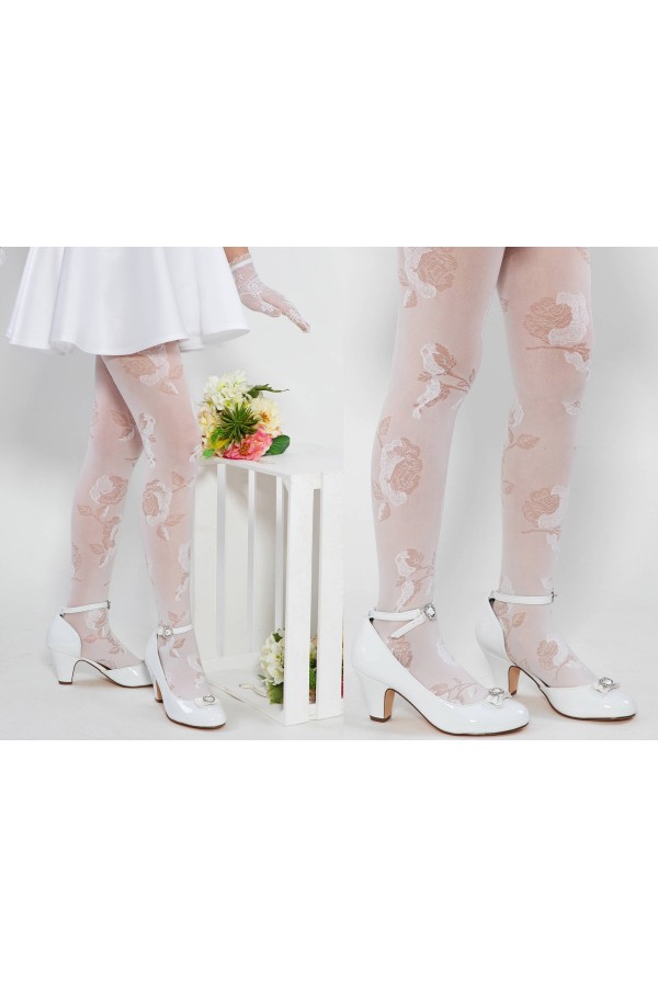 Elegant communion tights - Amelia - obraz 2