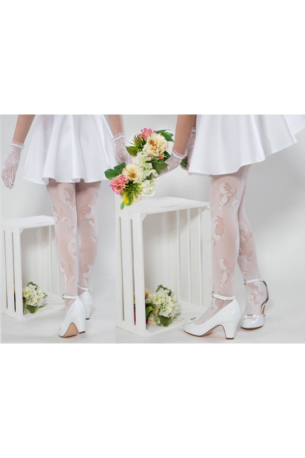 Elegant communion tights - Amelia - obraz 4