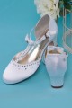 Communion shoes pumps with Swarovski Crystals (5E) - obraz 2