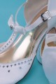 Communion shoes pumps with Swarovski Crystals (5E) - obraz 4