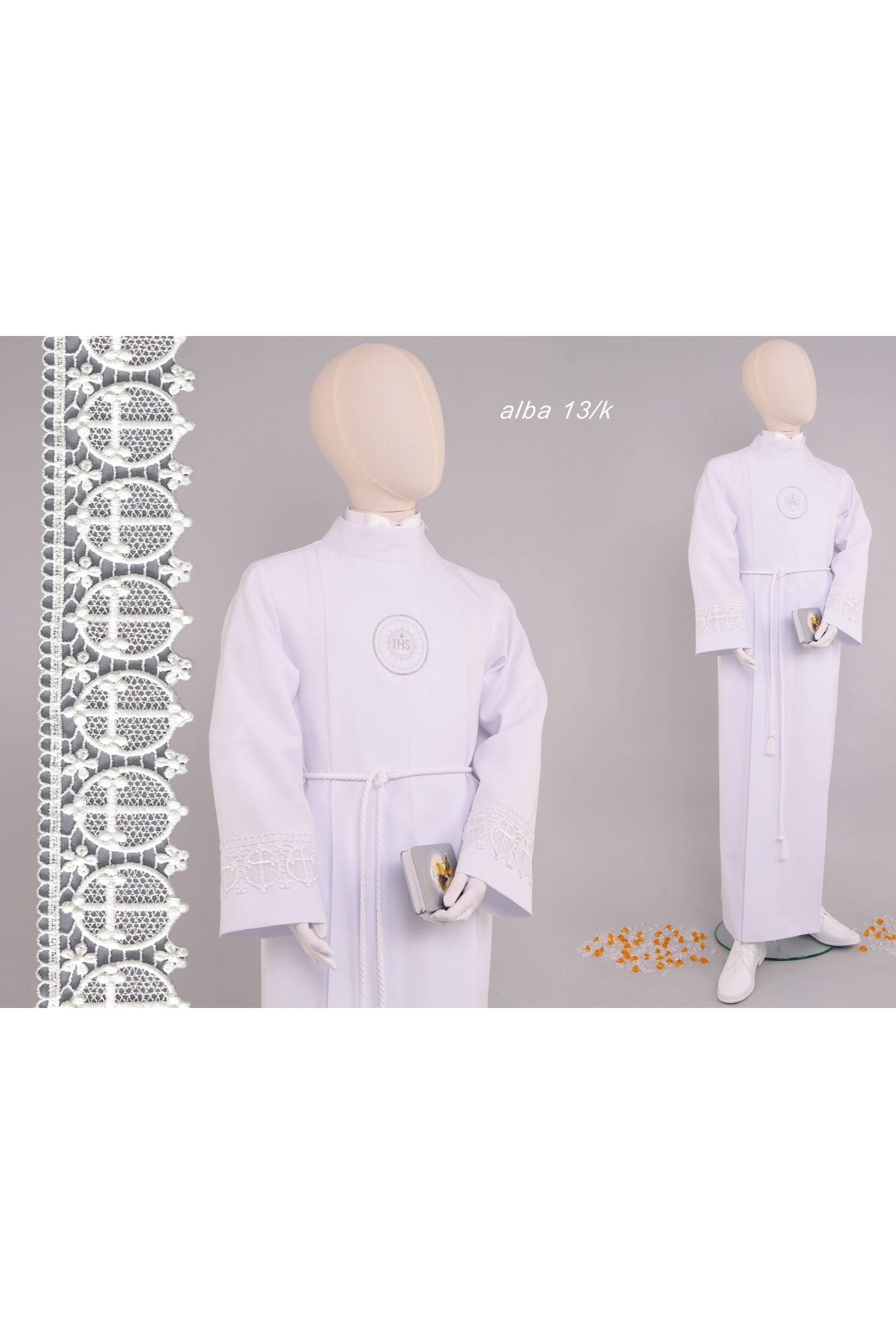 Communion Alba with guipure 13/UK-K - obraz 1
