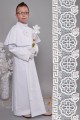 Communion robe with guipure 10/UK-KK - obraz 1