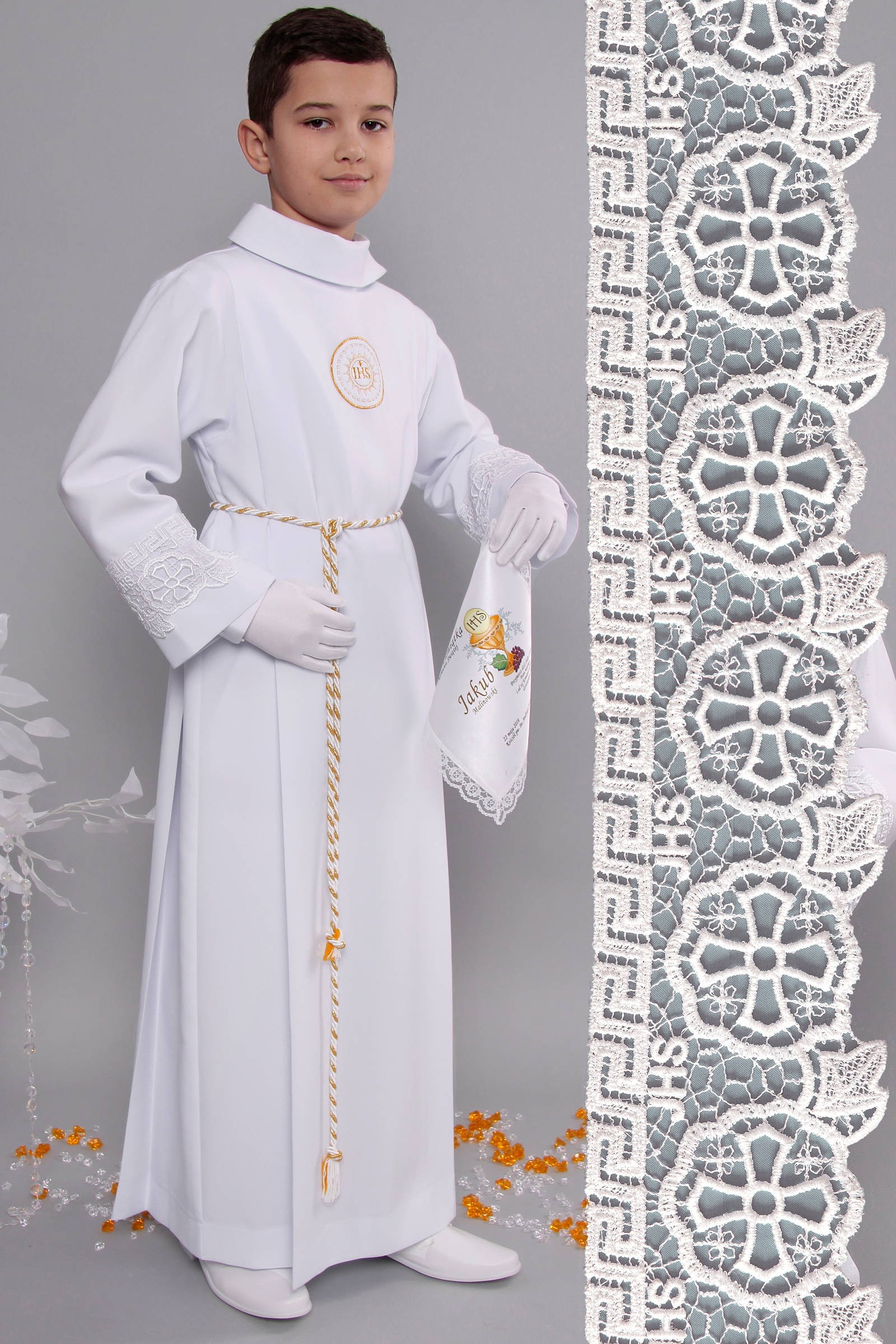 Communion Alba with guipure 13/UK-Z1 - obraz 1