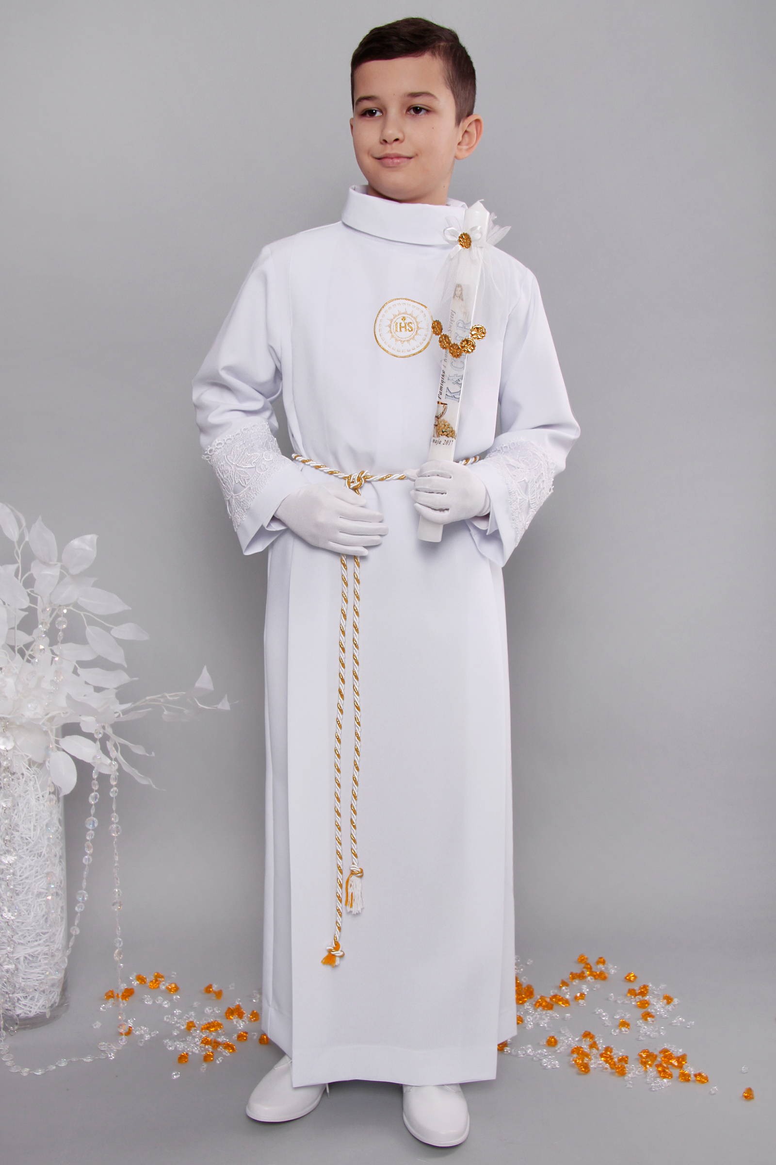 Communion Alba with guipure 13/UK-Z3 - obraz 3