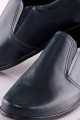 Communion shoes UK-016 - navy blue moccasins - obraz 2