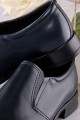 Communion shoes UK-016 - navy blue moccasins - obraz 4
