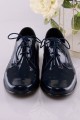 Communion shoes UK-015 - navy blue lacquer - obraz 5