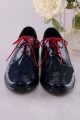 Communion shoes UK-015 - navy blue lacquer - obraz 6