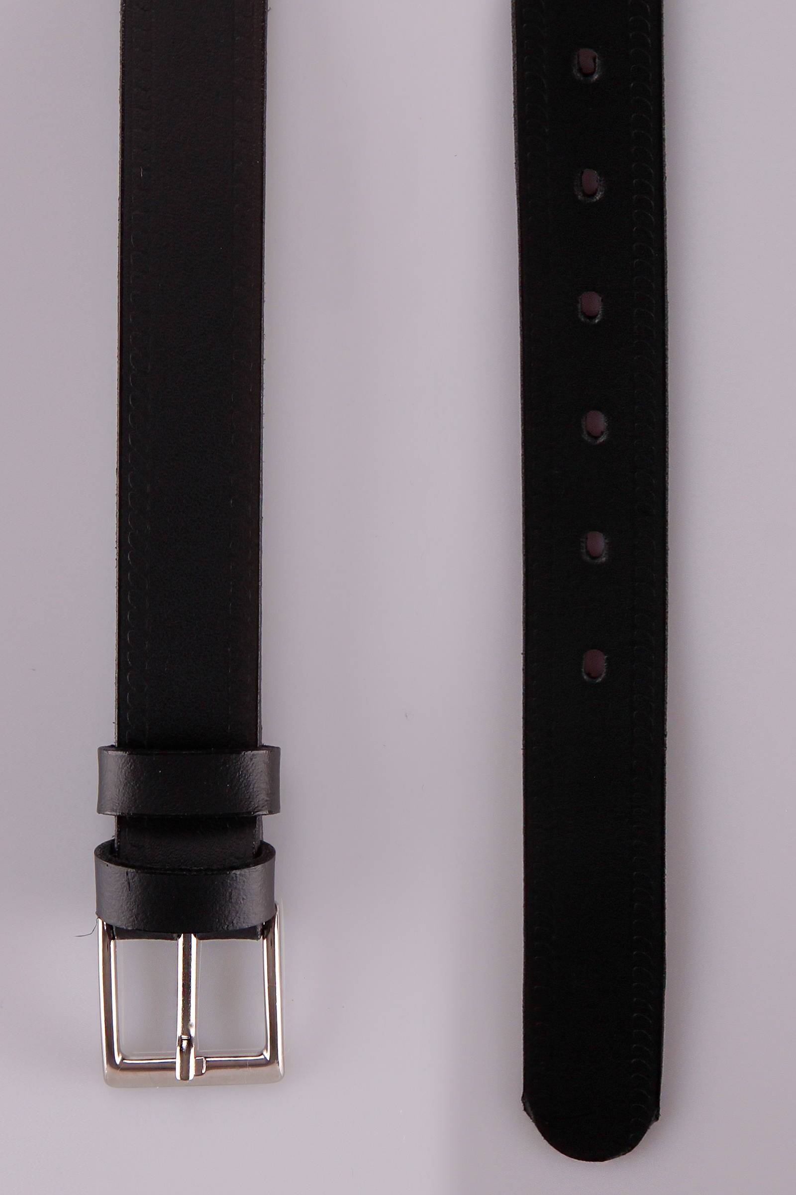 Communion trouser belt - leather black - obraz 3
