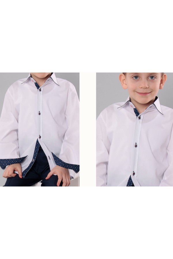 Communion shirt with collar with belt UK-4/Ks - obraz 3