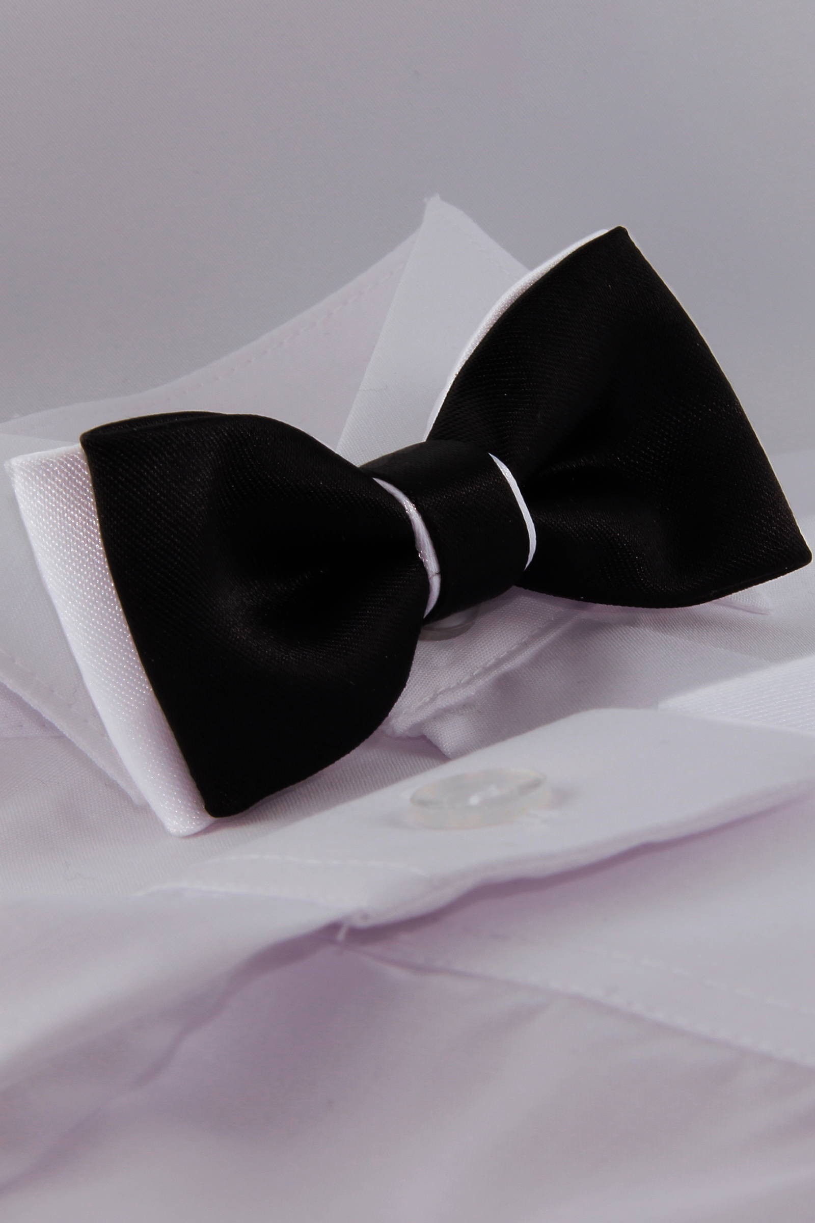 UK-MCB communion bow tie black and white - obraz 1