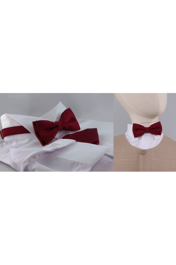 Communion bow tie UK-MBR maroon - obraz 2