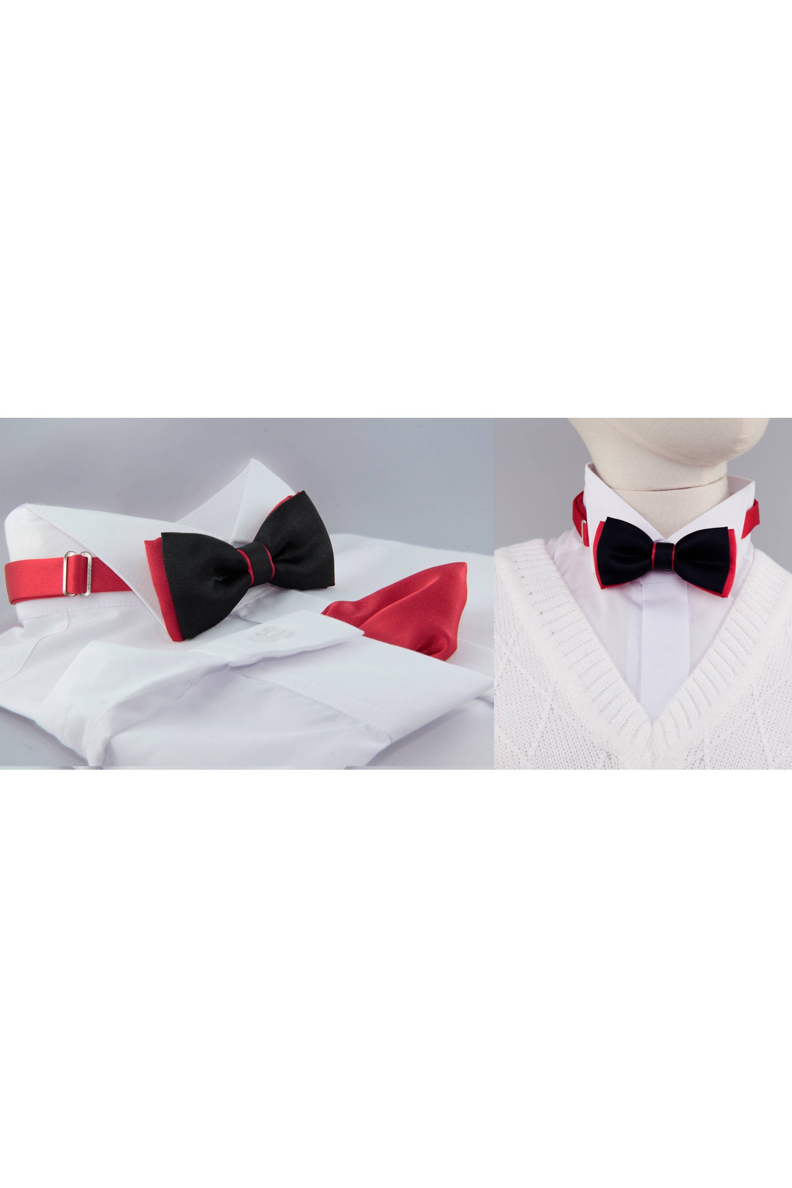 Communion bow tie UK-MCZC black and red - obraz 2