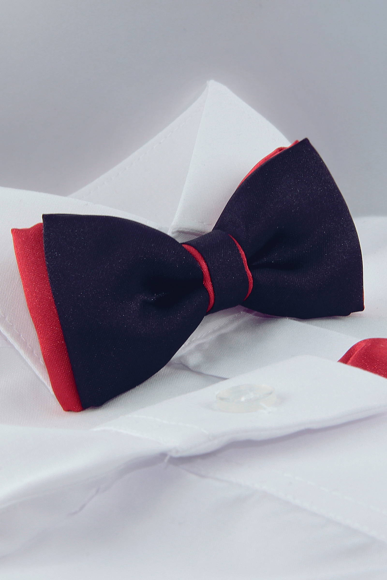 Communion bow tie UK-MGCZ navy blue and red - obraz 0