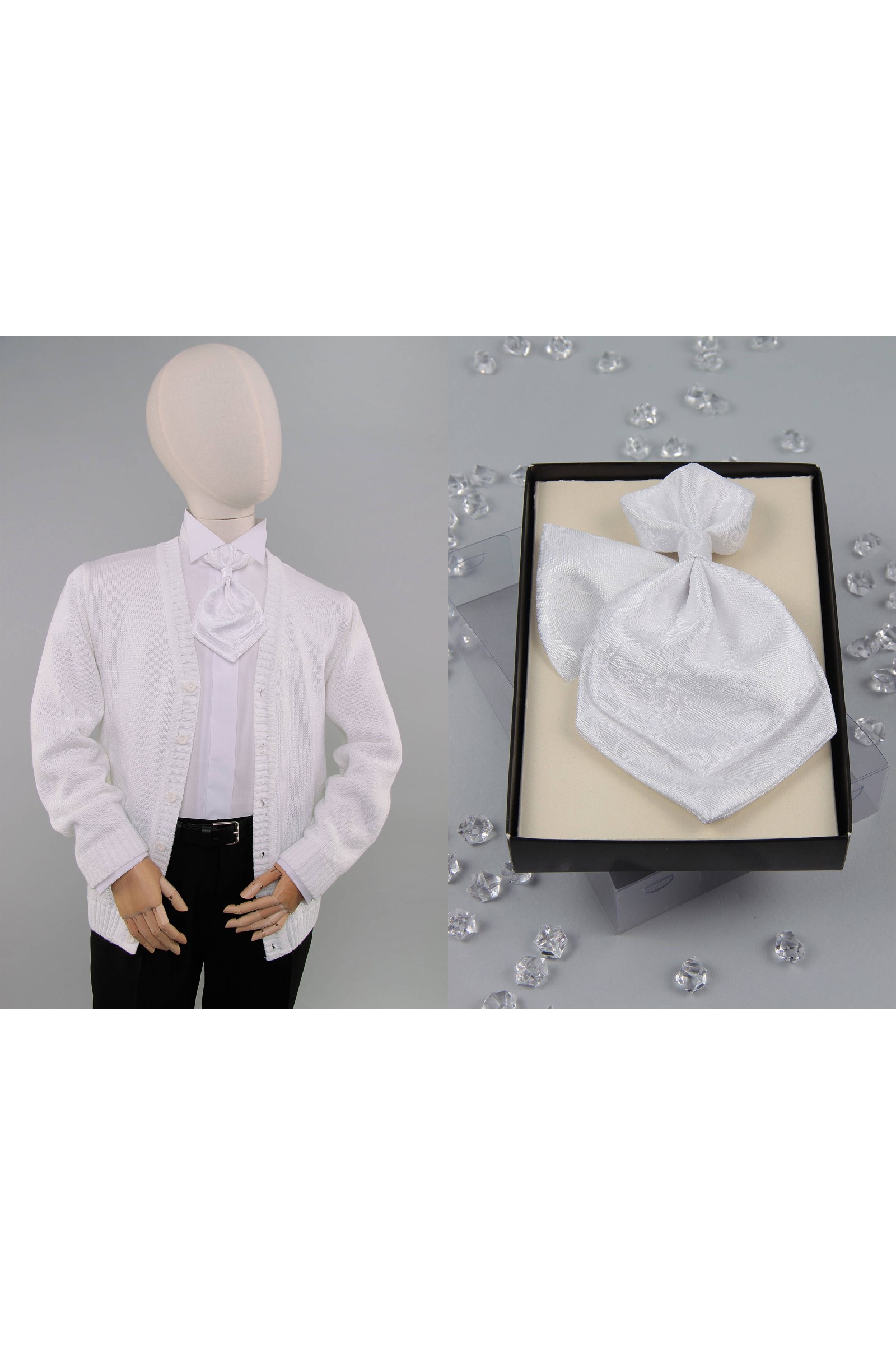 Communion bow tie UK-MKb-white - obraz 2