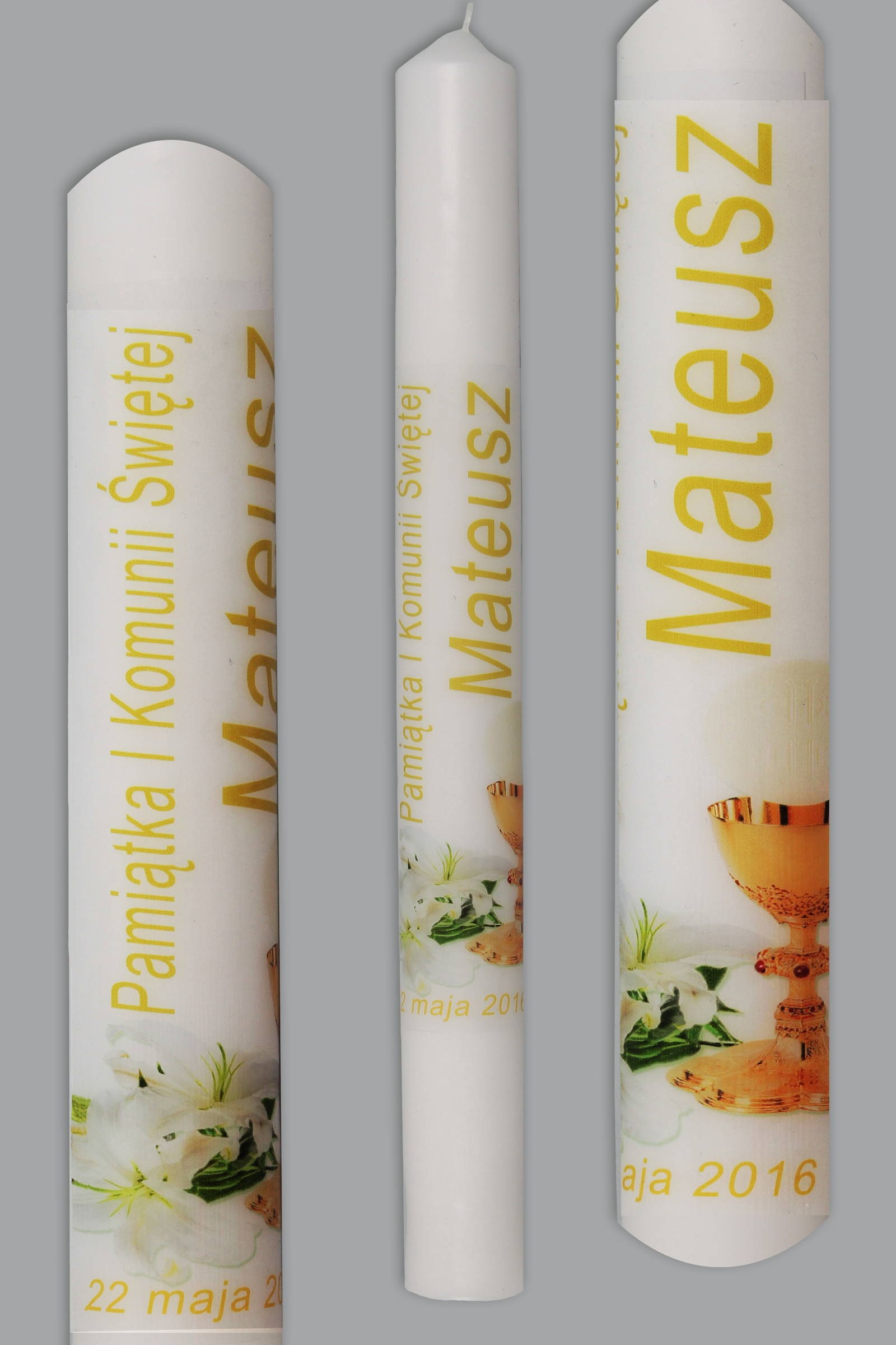 Communion candle for personalization UK-SW-KN1b/ch - obraz 0