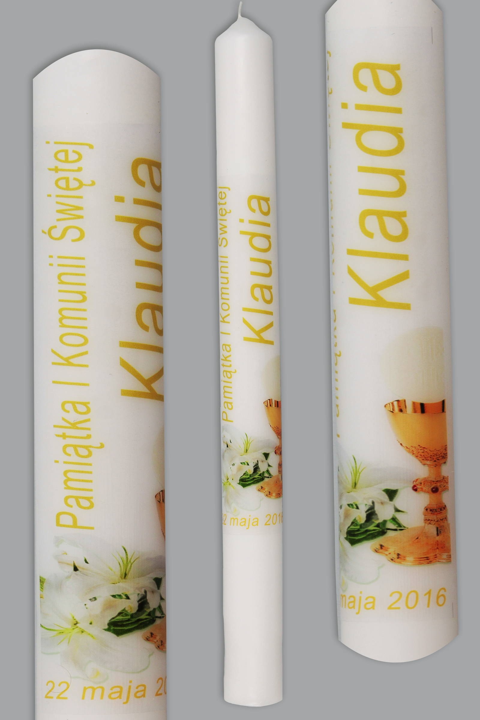 Communion candle for personalization UK-SW-KN1b/dz Communion candle for personalization UK-SW-KN1b/dz - obraz 0