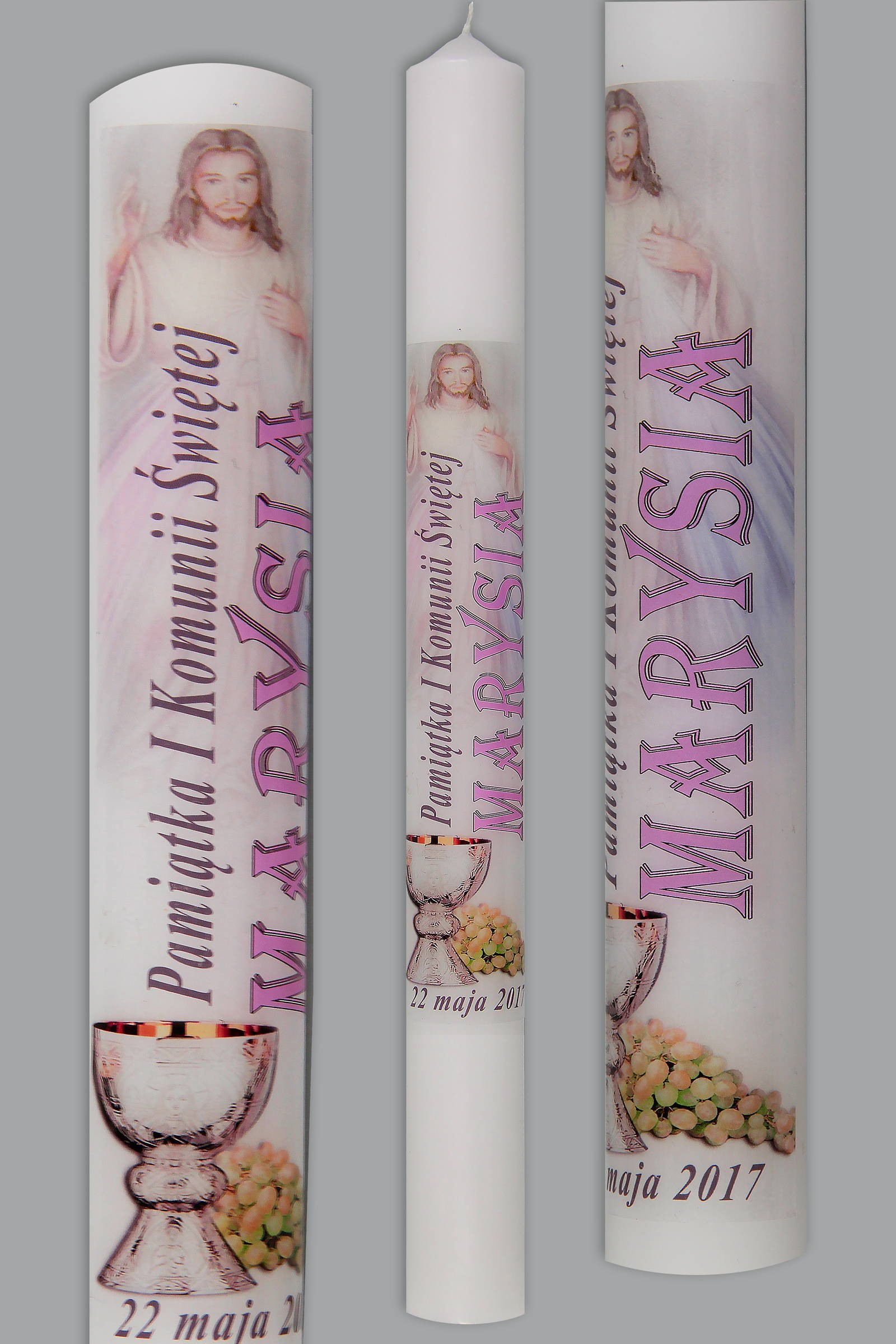 Communion candle for personalization UK-SW-KN1f/dz - obraz 0