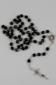Communion rosary - black crystal UK-KC - obraz 1