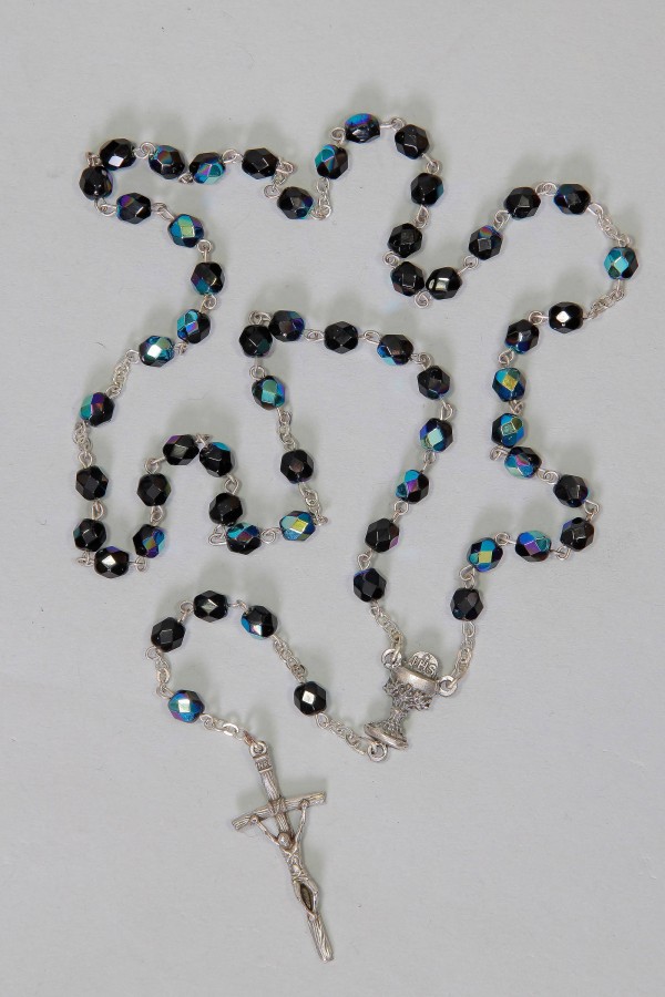 Communion rosary - hematite crystal UK-KH Communion rosary - hematite crystal UK-KH - obraz 0
