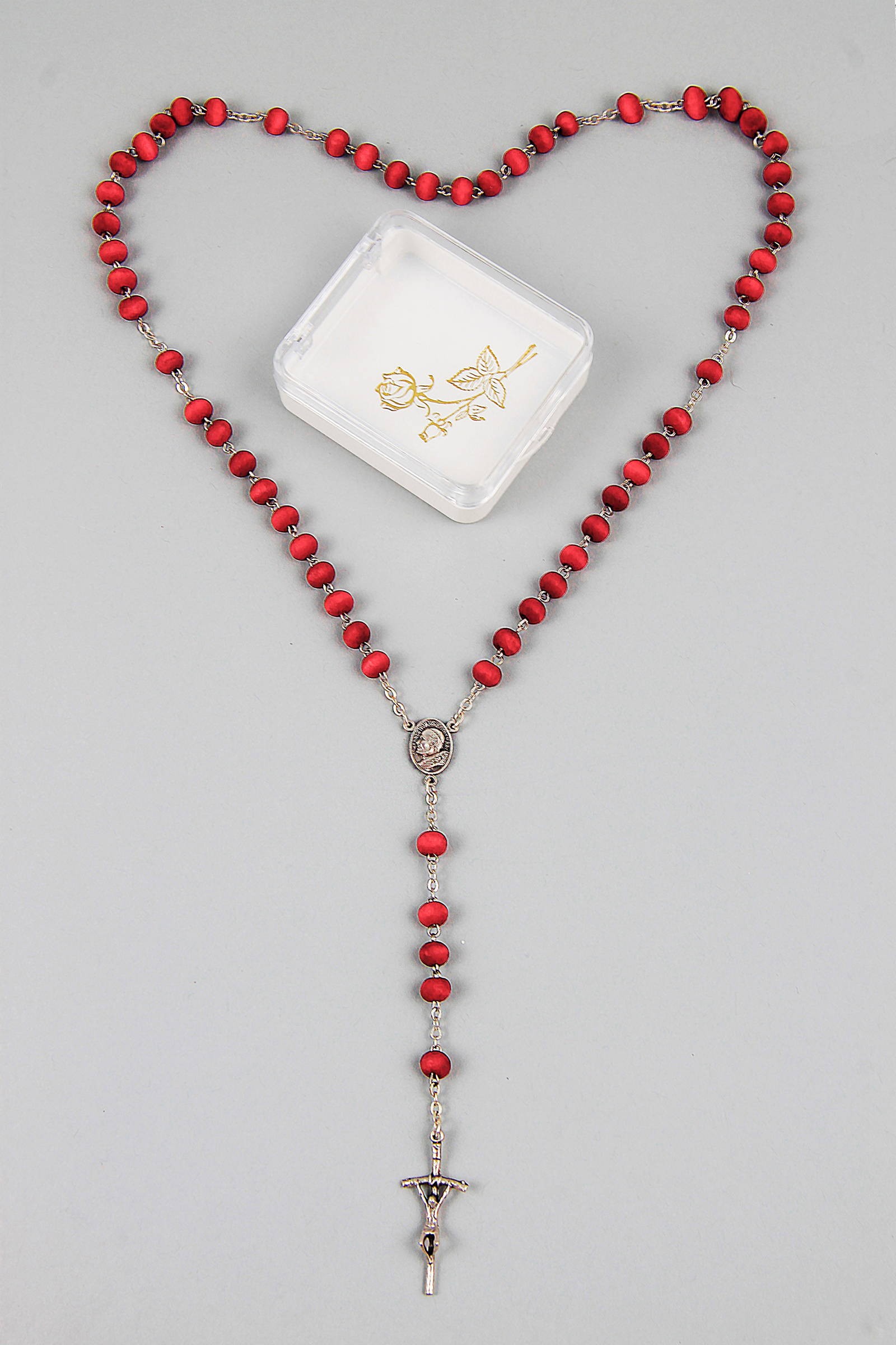 Communion rosary - fragrant red UK-ZC Communion rosary - fragrant red UK-ZC - obraz 2