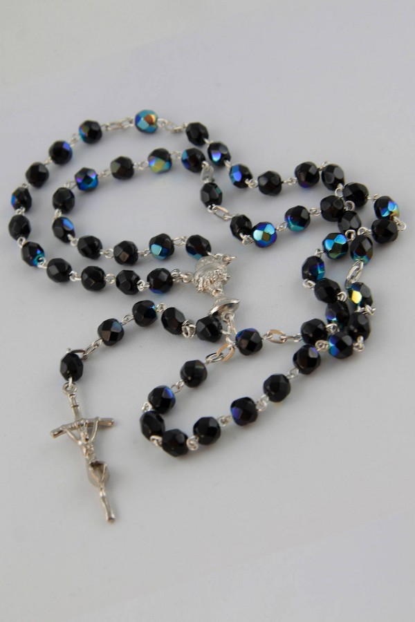 Communion rosary - hematite crystal UK-KH Communion rosary - hematite crystal UK-KH - obraz 2